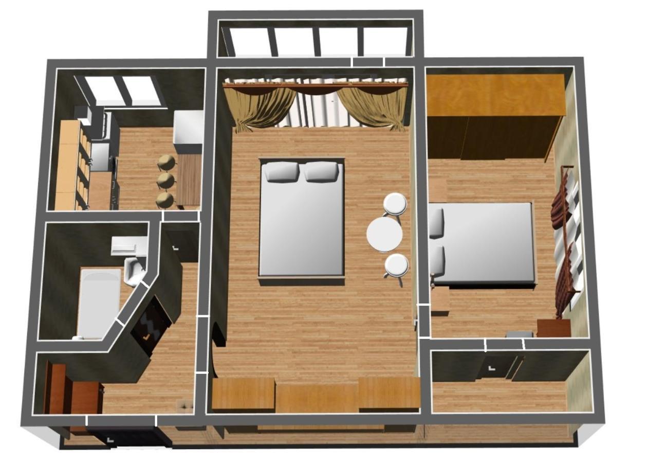 Roses Apartment In The City Center Tschernihiw Exterior foto